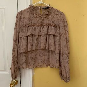ZARA ruffle top